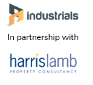Industrials in partnership with harrislamb property consultancy logo